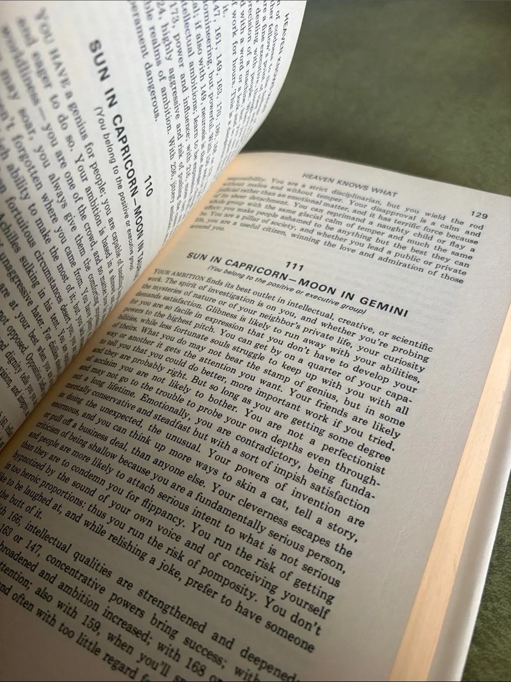 Heaven Knows What — White Decorative Coffee Astrology Table Book